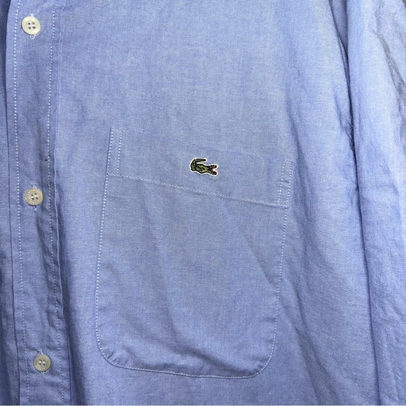 Lacoste Men's Sky Blue‎ Casual Shirt - Picture 3 of 8